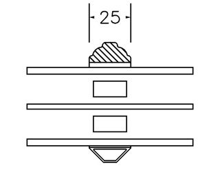 25 MM SNIT PROFIL KEHL - 3-LAGS 25 MM SNIT PROFIL KEHL - 3-LAGS
