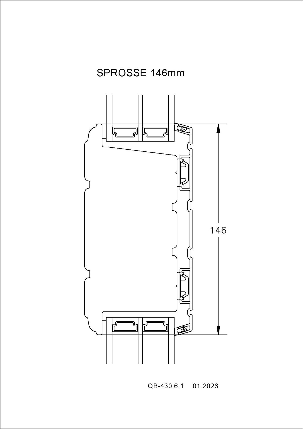 QB 430.6.1 Sprosse 146Mm QB 430.6.1 Sprosse 146Mm