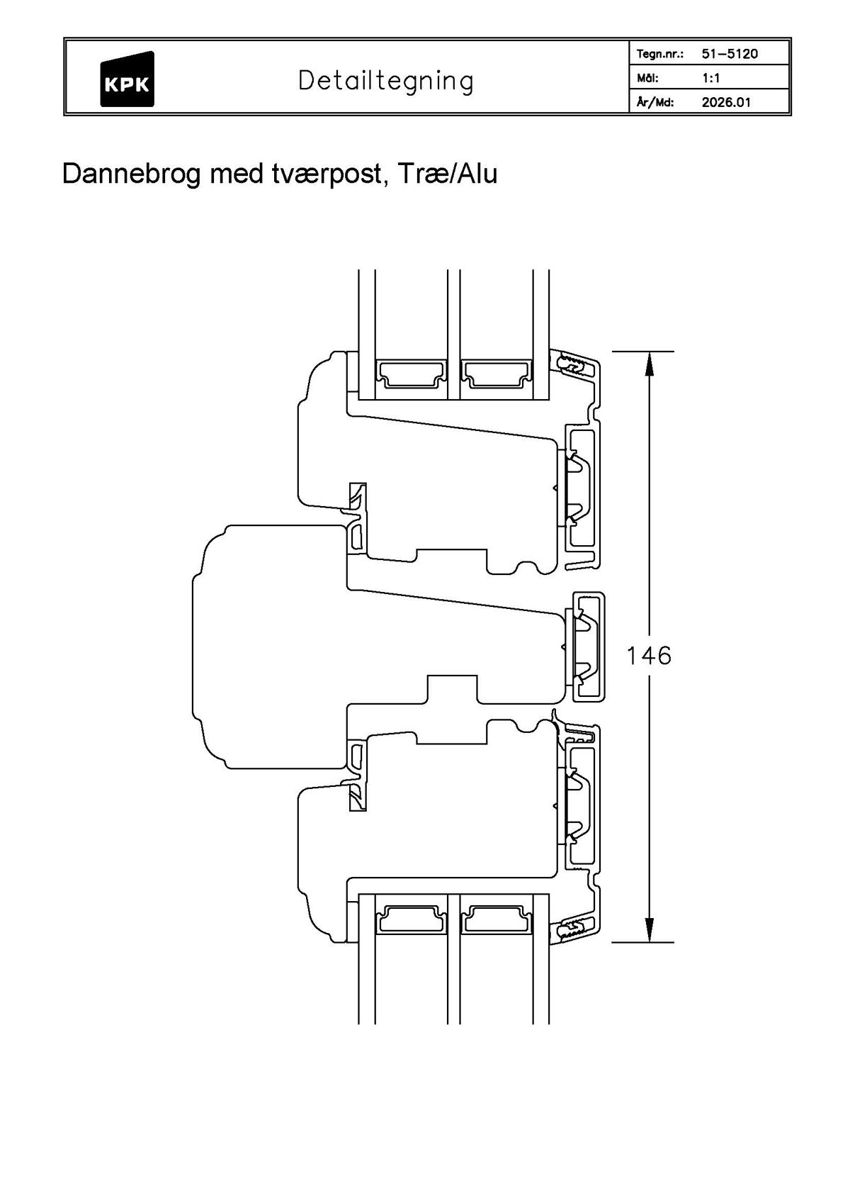 51 5120 Dannebrog med tværpost Træ Alu 51 5120 Dannebrog med tværpost Træ Alu