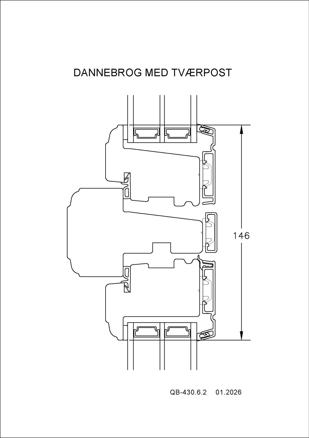 QB 430.6.2 146Mm Med Tværpost