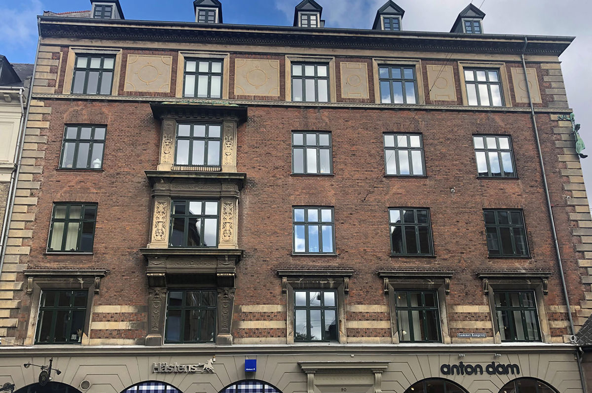 Gammel Kongevej Facade Frederiksberg Grøn