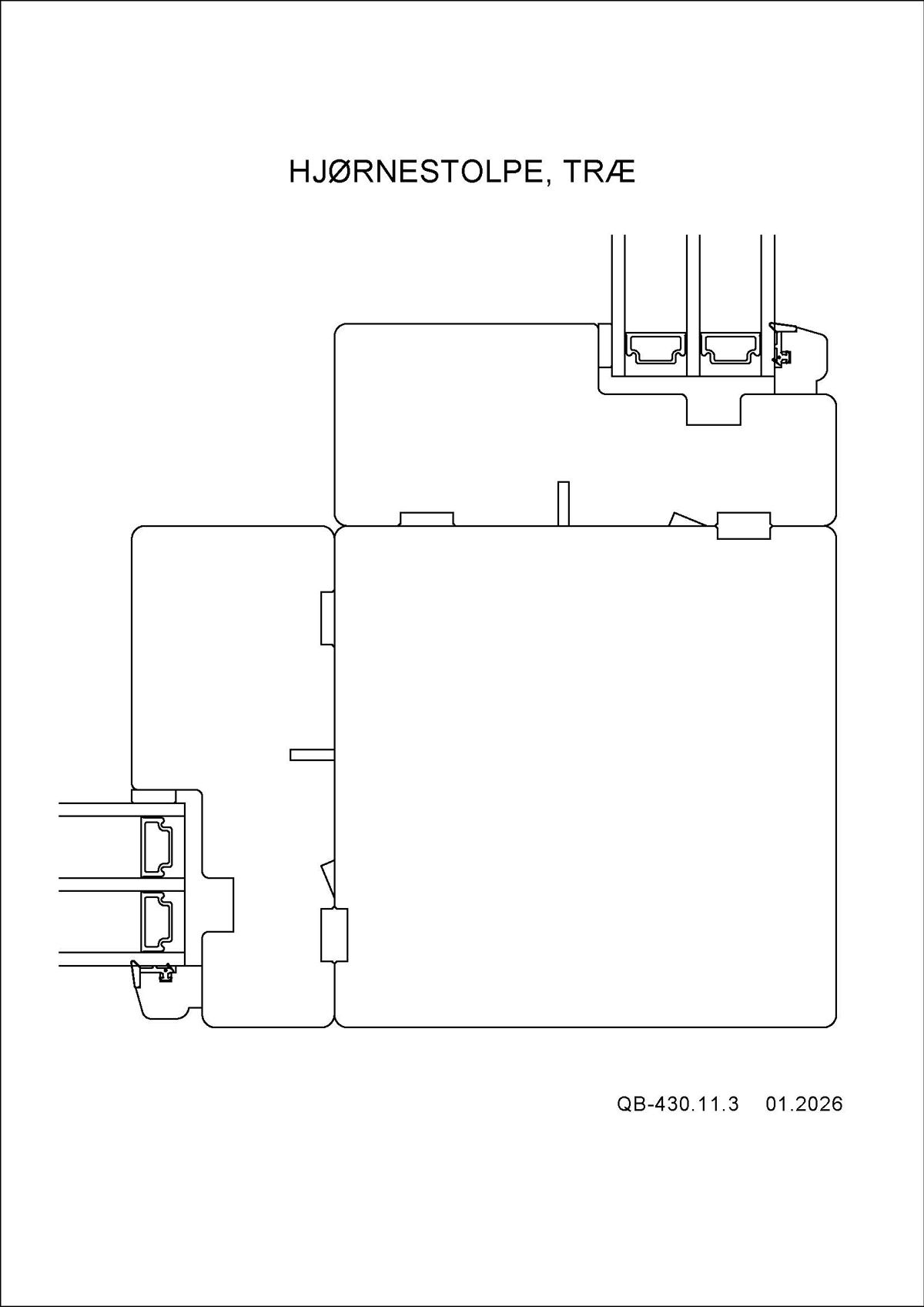Hjørnestolpe Træ Hjørnestolpe Træ