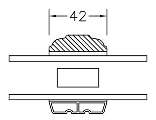42 MM SNIT PROFIL KEHL - 2-LAGS 42 MM SNIT PROFIL KEHL - 2-LAGS