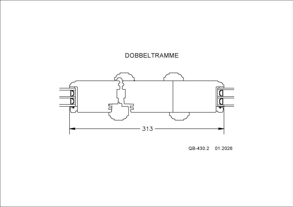 QB 430.2 Dobbelt Ramme QB 430.2 Dobbelt Ramme