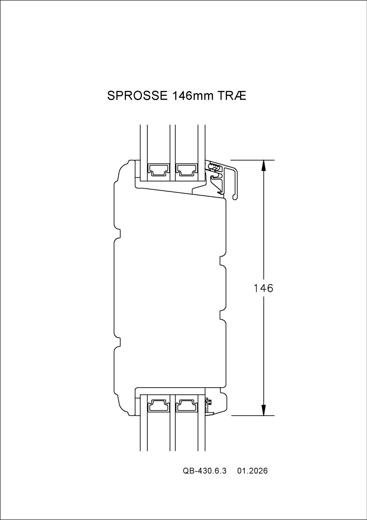 QB 430.6.3 Sprosse 146Mm Træ