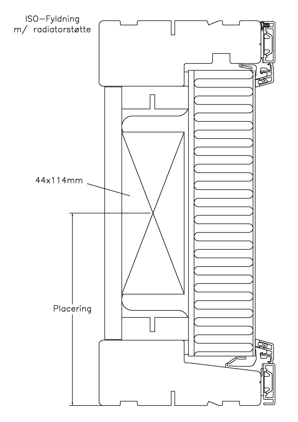 TA3L ISO Og Radiatorstøtte TA3L ISO Og Radiatorstøtte