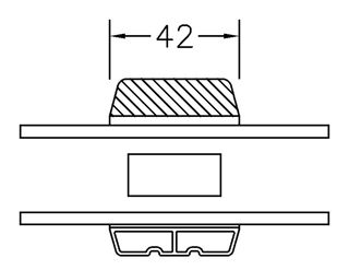 42 MM SNIT SKRÅ KEHL - 2-LAGS 42 MM SNIT SKRÅ KEHL - 2-LAGS