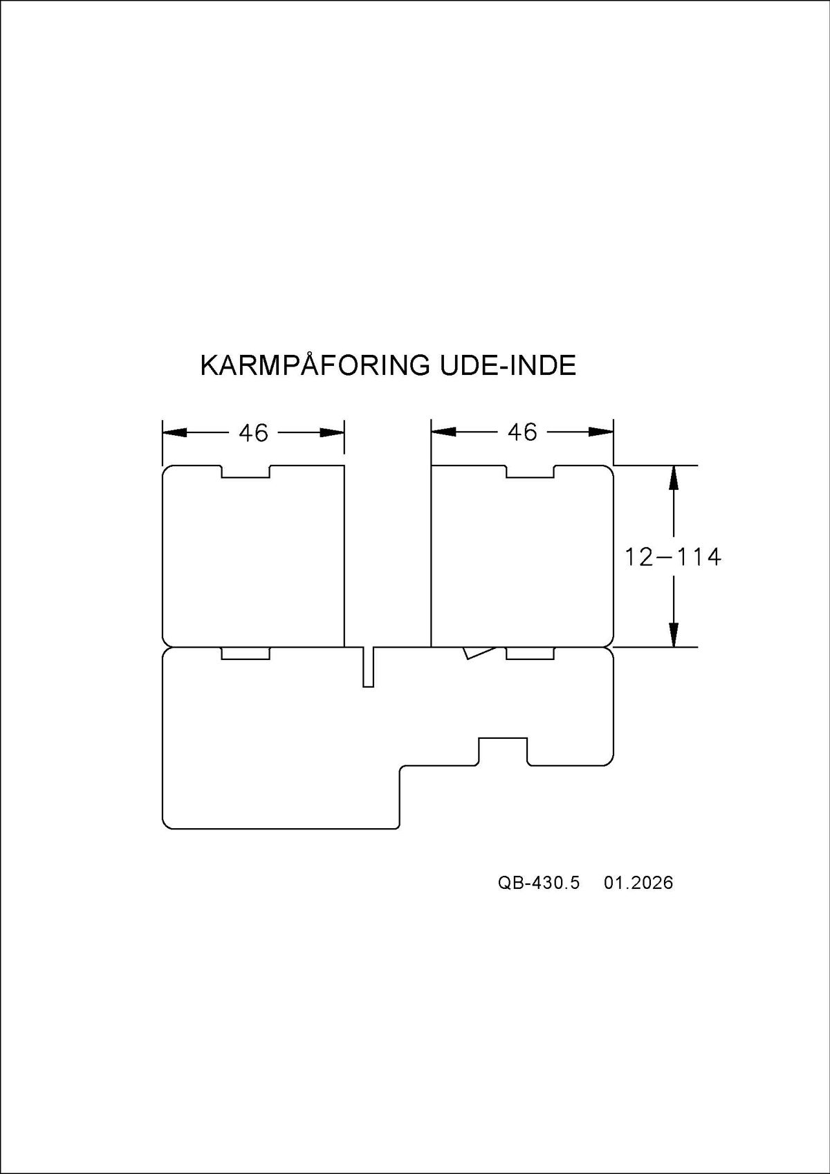 QB 430.5 Karmpåforing Ude Inde