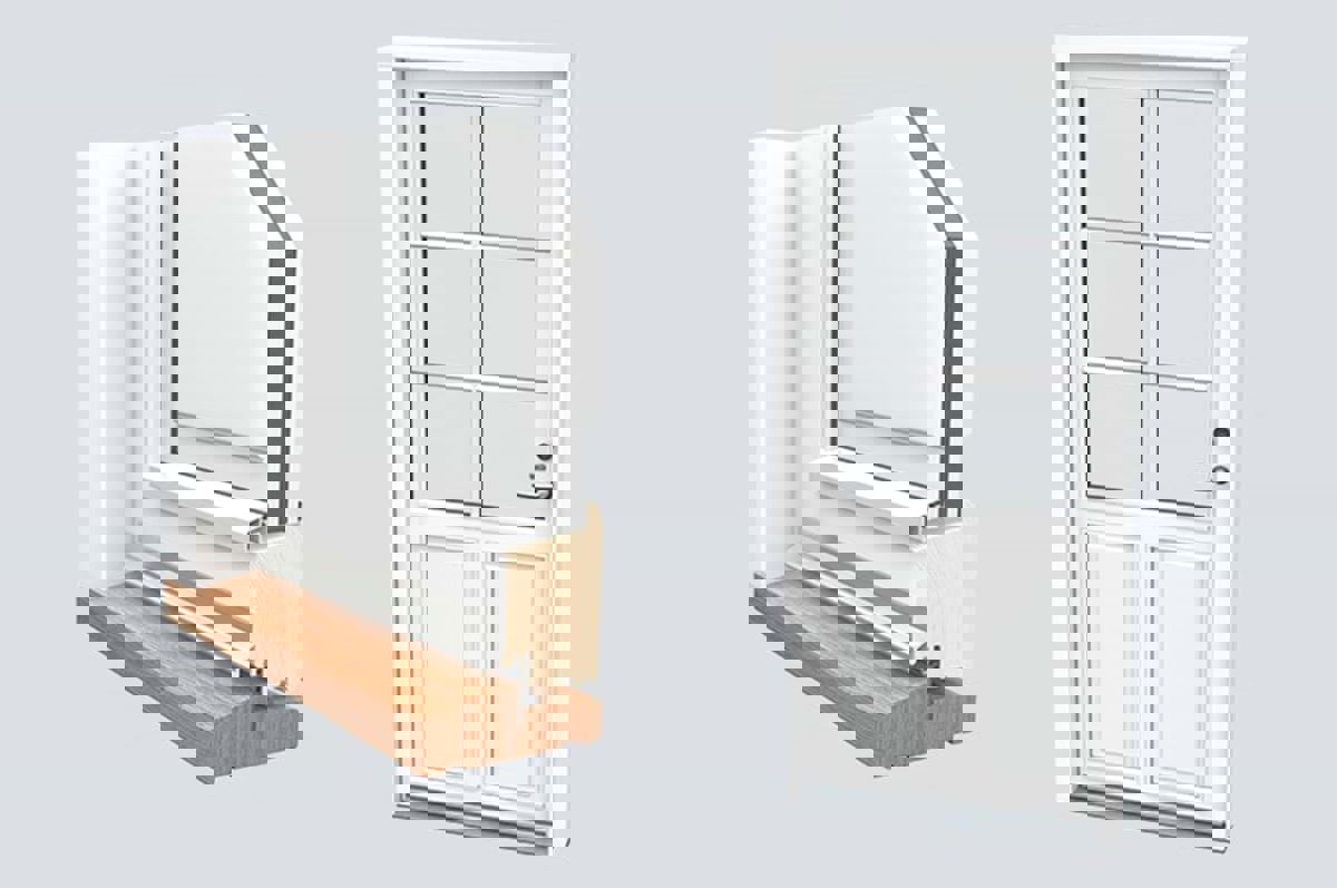 Facadedoer Og Tvaersnit Med 1 Spaendstykke2 Facadedoer Og Tvaersnit Med 1 Spaendstykke2