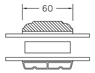 60 MM SNIT PROFIL KEHL - 2-LAGS 60 MM SNIT PROFIL KEHL - 2-LAGS